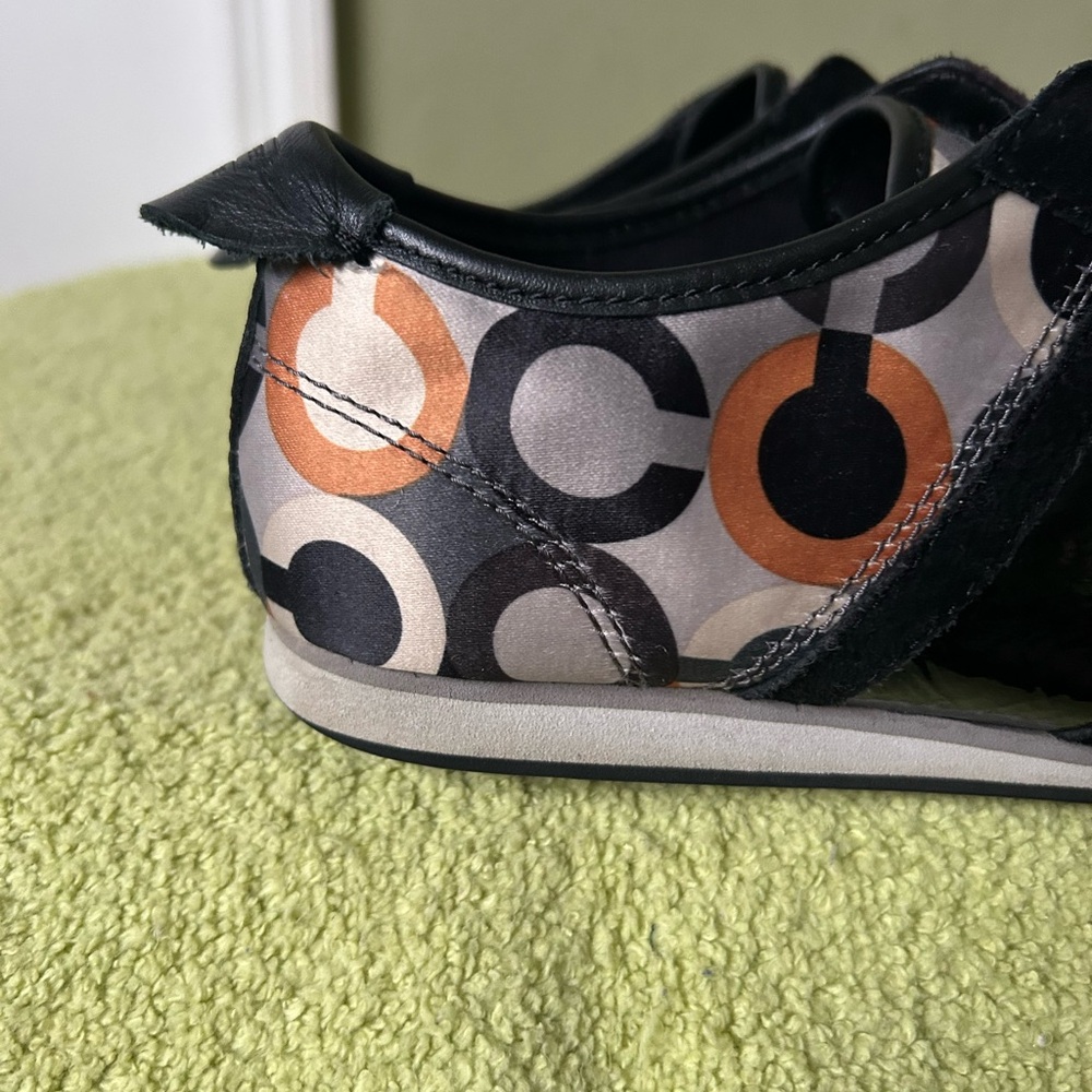 Coach Paxton Black and Multicolor Patterned Sneakers - Picture 3 of 14